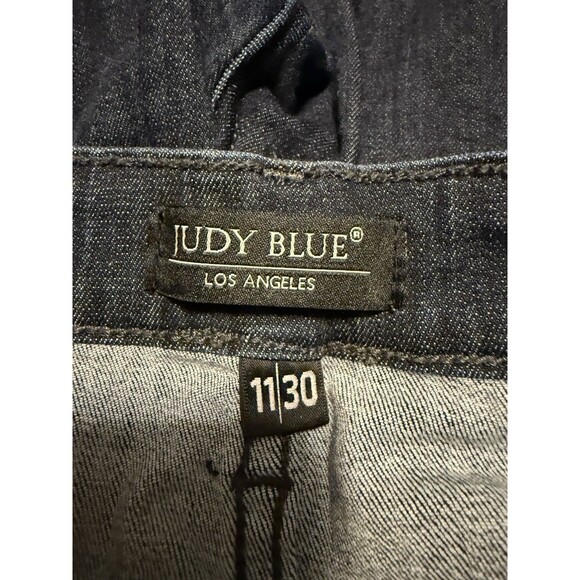Judy Blue Button Fly Jeans Size 11/30 Dark Wash Stretch Skinny - Picture 4 of 7